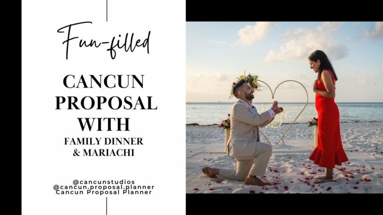 Read more about the article Cancun Proposal with family dinner