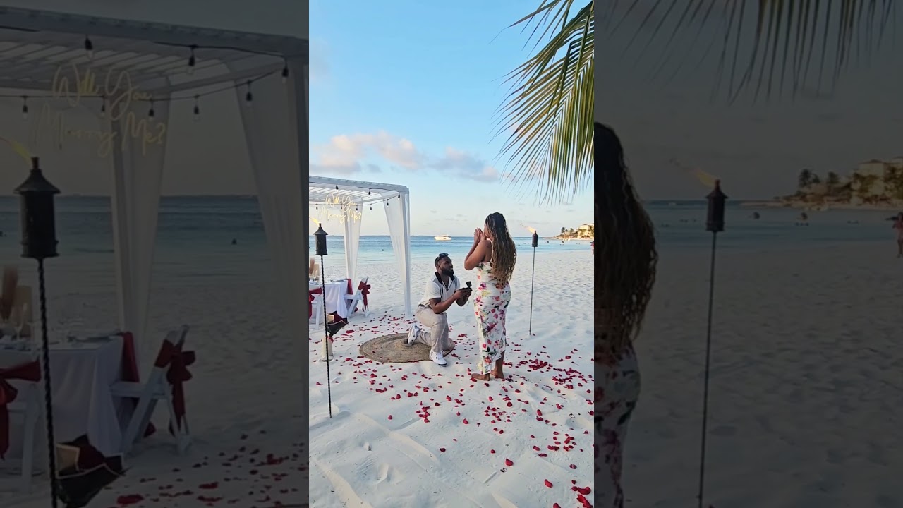 Read more about the article They traveled to celebrate his birthday but the real surprise was for her! #cancunproposal