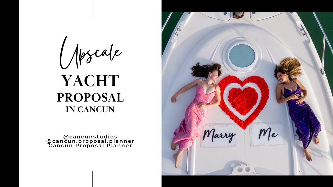 Read more about the article Upscale Yacht Proposal in Cancun #cancunproposal