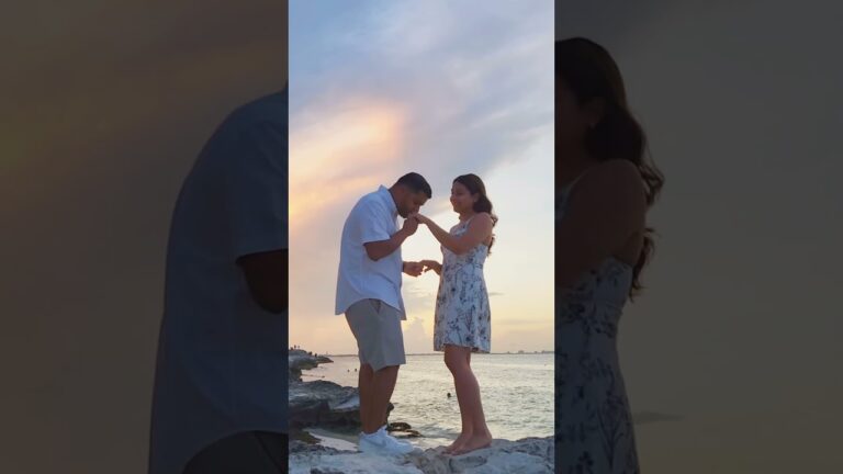 Read more about the article Since middle school, their story has led to this perfect moment! #cancunproposalplanner #marryme