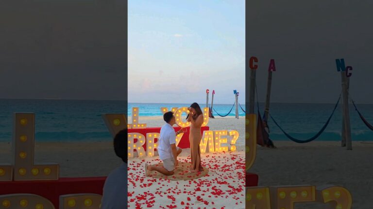 Read more about the article a proposal as magical as the rainbow #cancunproposal #engagement #wedding #love #disney #fyp