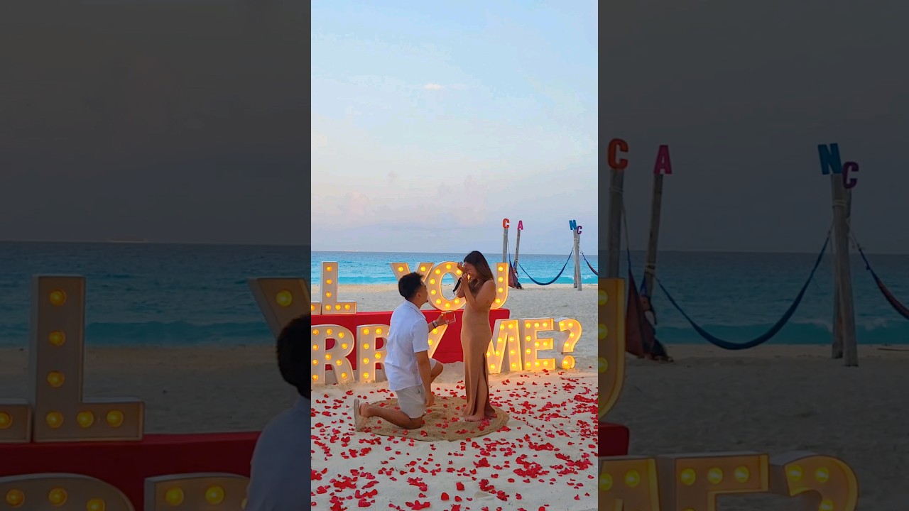 Read more about the article a proposal as magical as the rainbow #cancunproposal #engagement #wedding #love #disney #fyp