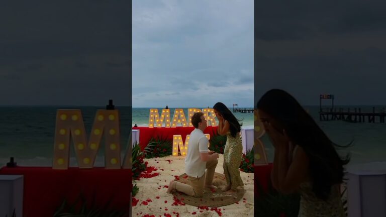 Read more about the article Once again, the rain couldn’t stop us from making this wedding proposal a reality! #cancunproposal