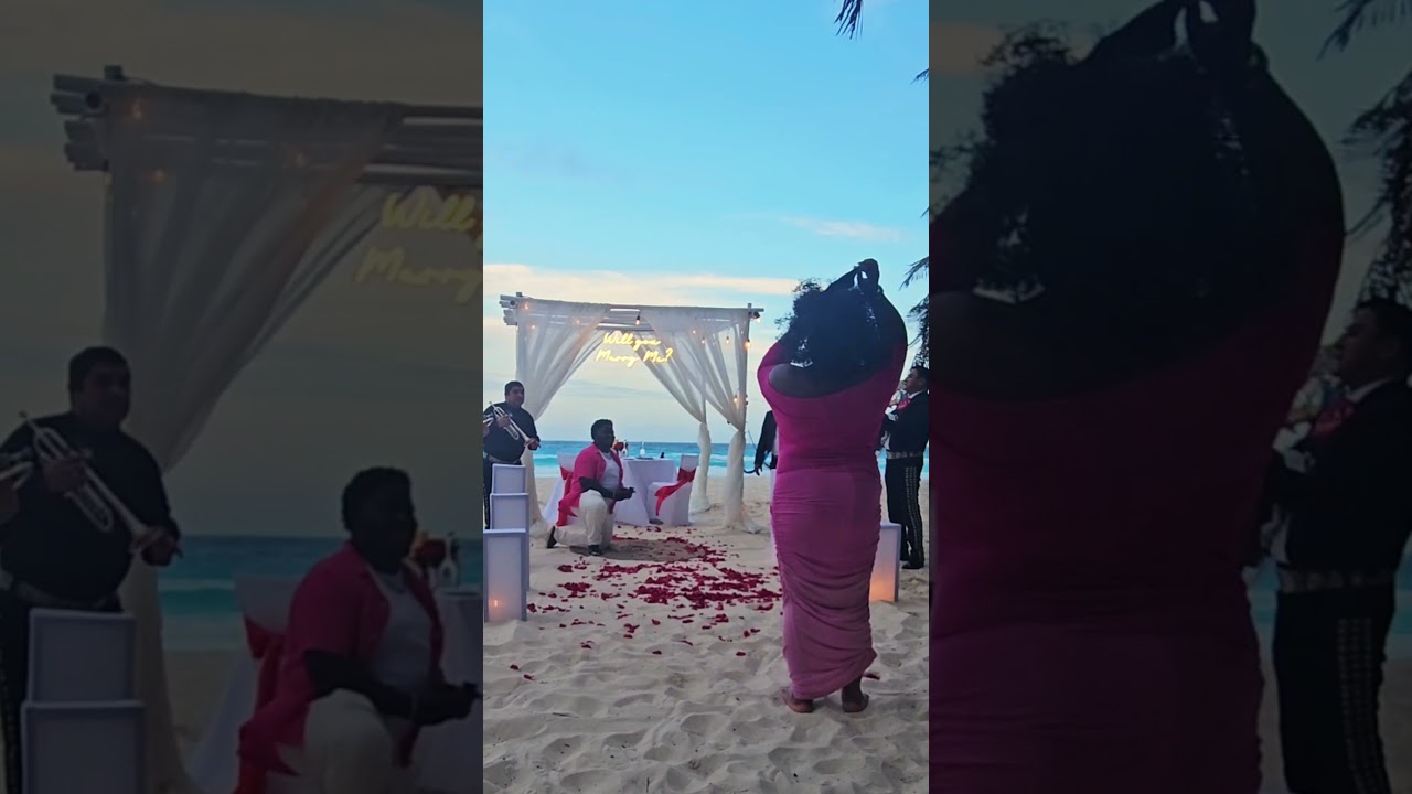 Read more about the article Years together, countless memories, and today…a lifetime of love begins💖 #cancunproposal #engaged