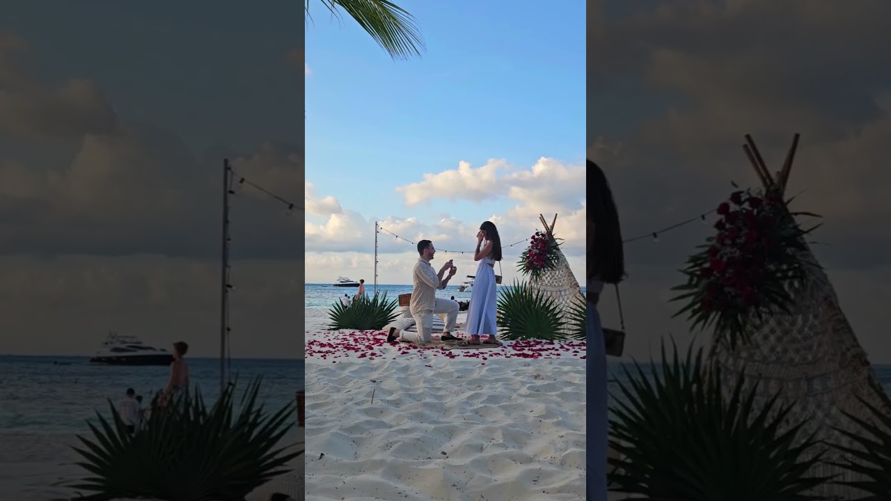 Read more about the article Sealed with a wave and a “yes”💞 #cancunproposal #proposal #cancunbeach #love #engaged