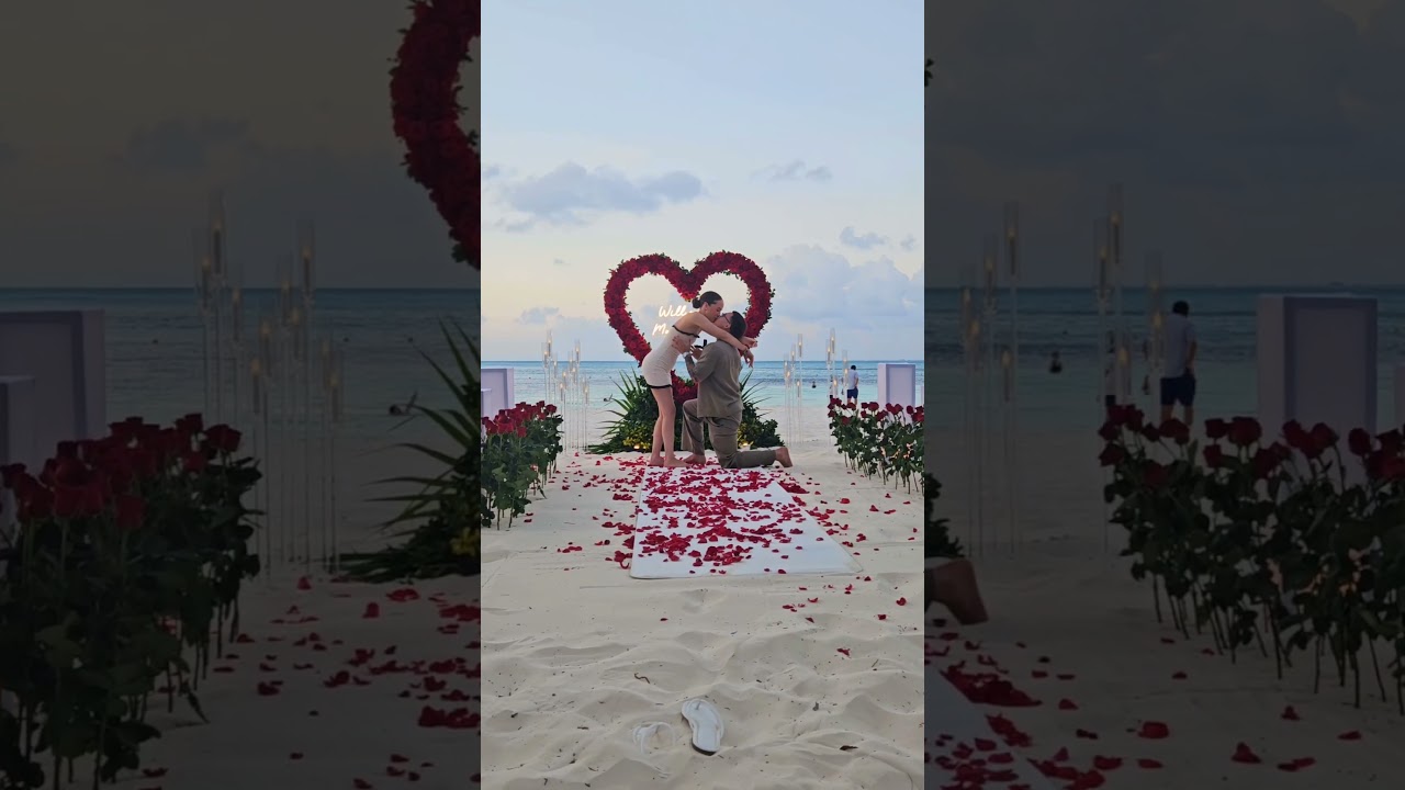 Read more about the article From childhood friends to husband and wife 💖✨#cancunproposalplanner #engagement #cancun #beach #fyp