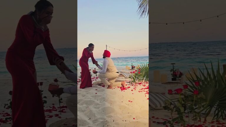 Read more about the article Sunset skies, lifetime ties❣️ #cancunproposal #love