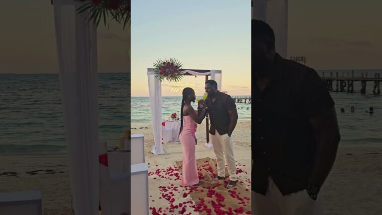 Read more about the article From now on their love will be endless as the horizon π #cancunproposal #proposalplanner #proposal