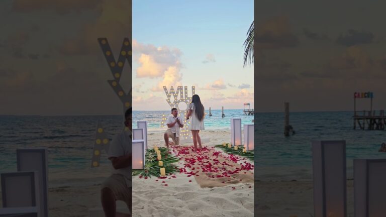Read more about the article 3 years together, a lifetime to goπ #cancunproposal #proposalplanner #love #fyp