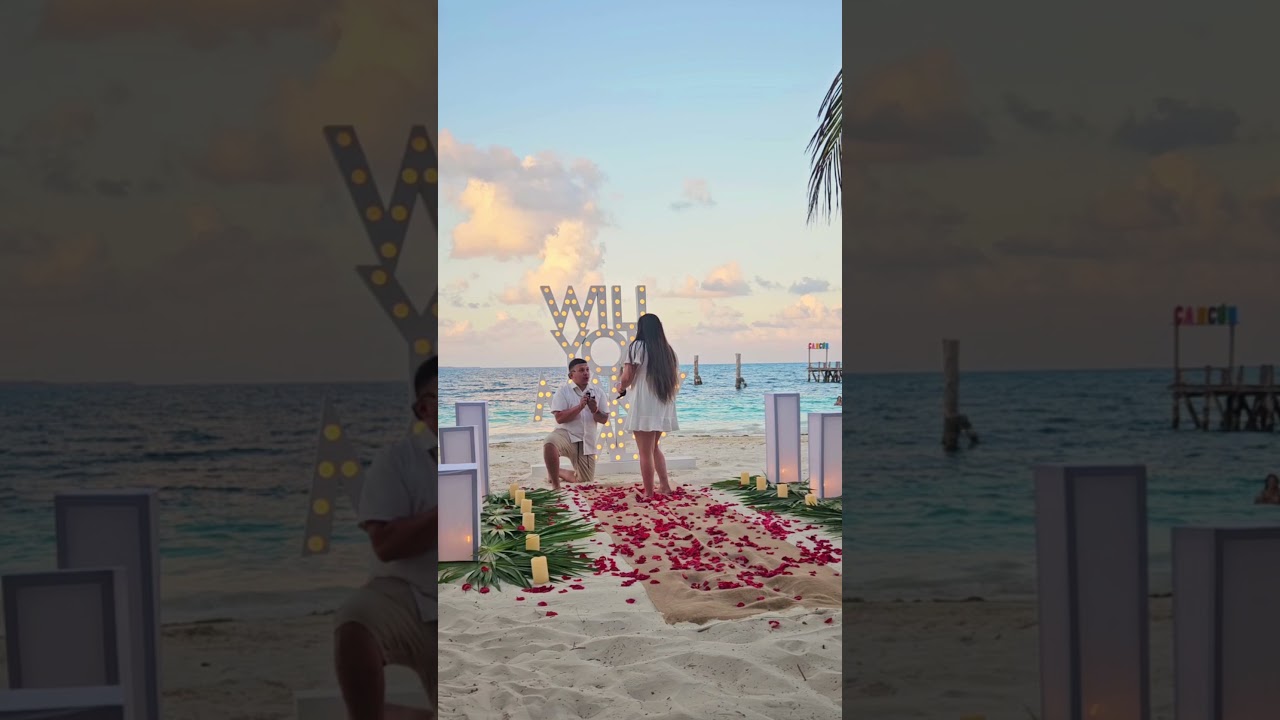 Read more about the article 3 years together, a lifetime to go💞 #cancunproposal #proposalplanner #love #fyp