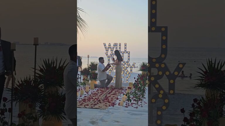 Read more about the article Forever started where the sea kissed the shore πβ¨ #cancunproposalplanner #proposalplanner #cancun