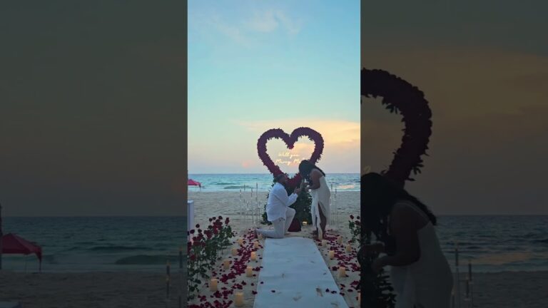 Read more about the article “Roses at our feet, the ocean at our side, and love in the air”🌹✨ #cancunproposal #proposalplanner