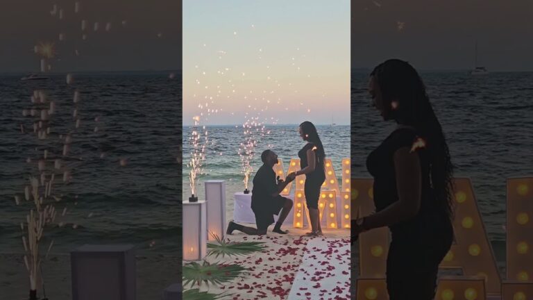 Read more about the article Golden skies, crashing waves, and a promise made❣️✨ #cancunproposal #proposalplanner #proposal