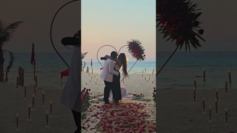 Read more about the article Re-proposed where their story began.💞 #cancunproposal #proposalplanner #love