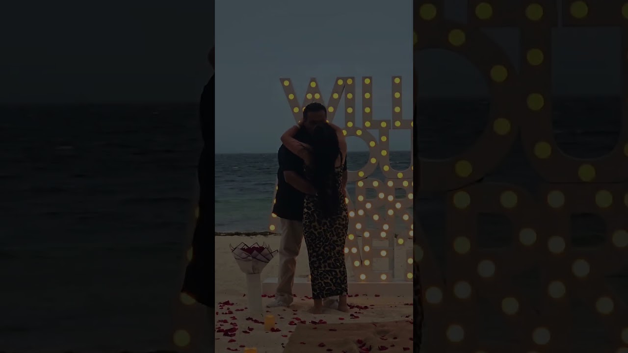 Read more about the article In the chaos of wind and waves, they found their forever💓 #cancunproposal #proposalplanner #love