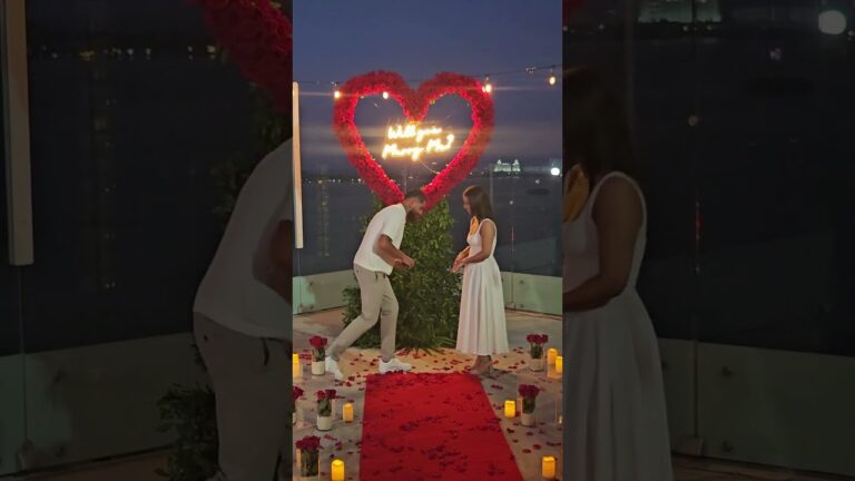 Read more about the article Rooftop views, rose-filled steps, and one life-changing word: yes💖 #cancunproposal #proposalplanner