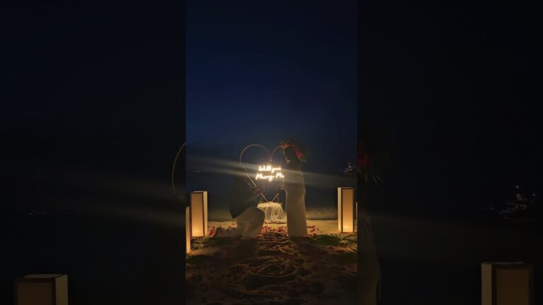 Read more about the article One beach. One night. One promise🎆❣️ #cancunproposal #proposalplanner #proposal