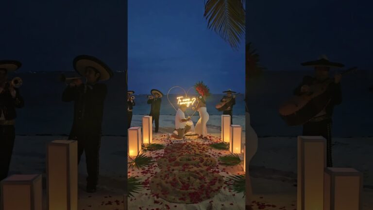 Read more about the article One night, one beach, one question that will change everything💞 #cancunproposal #proposalplanner