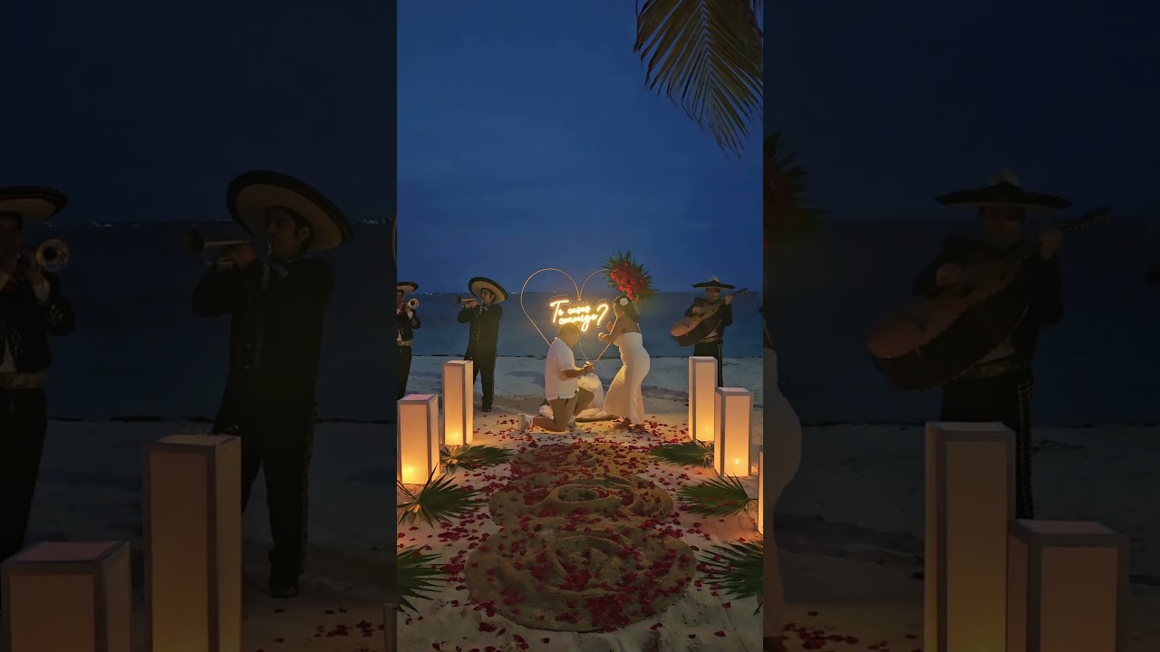 Read more about the article One night, one beach, one question that will change everything💞 #cancunproposal #proposalplanner