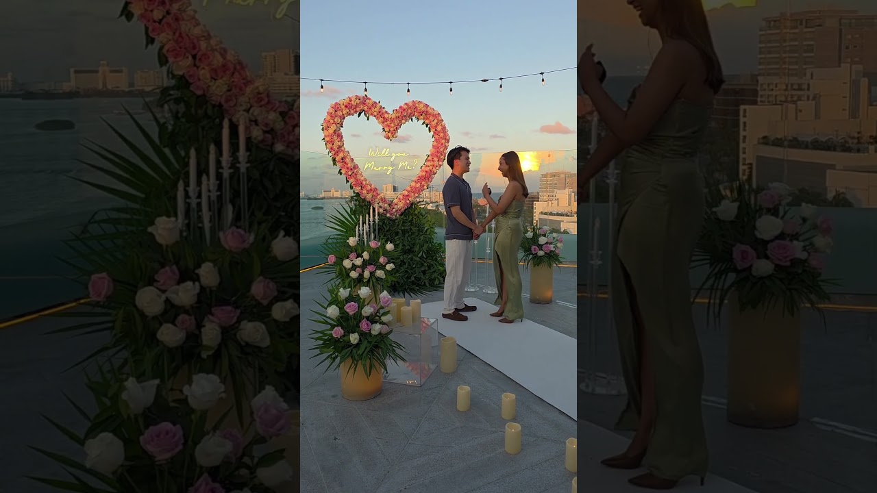 Read more about the article Luxury in every detail. Love in every moment. #proposalplanner #cancunproposal #rooftopproposal