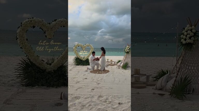 Read more about the article Rain tried to steal the moment, we changed the plan and made it more magical! #cancunproposal