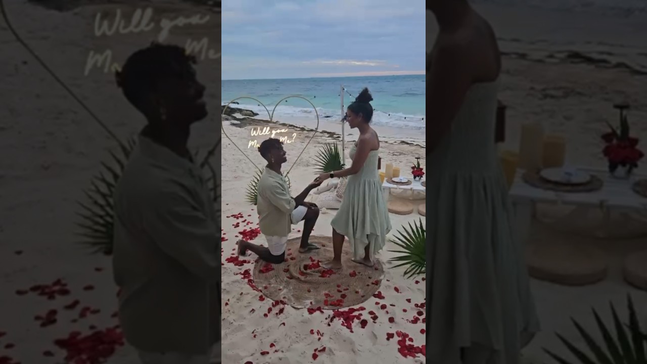 Read more about the article A love so big, even their tiniest miracle was there to witness it 🤍#proposalplanner #cancunproposal