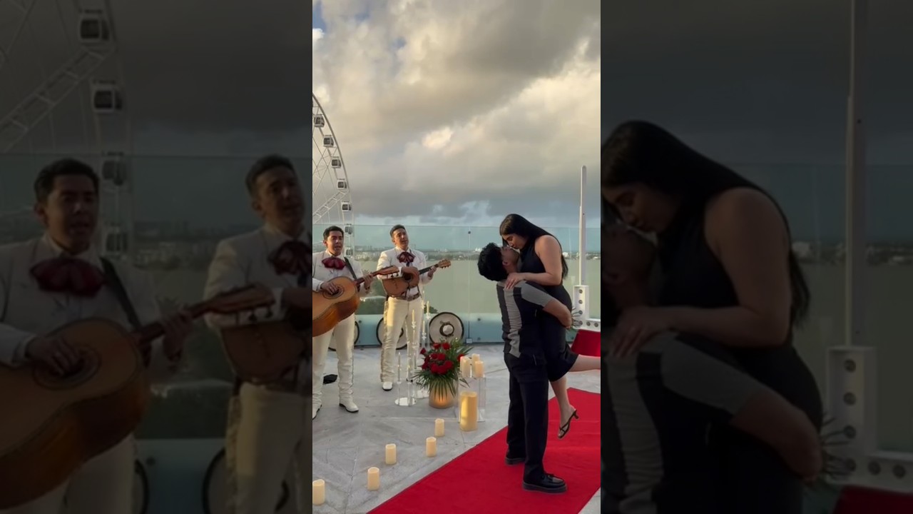 Read more about the article A rooftop transformed into a dream: custom rose heart, live Mariachi, & a once-in-a-lifetime ‘yes.’