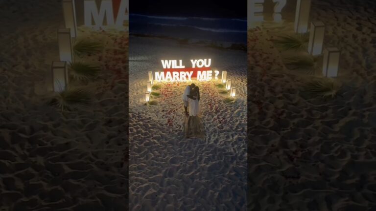 Read more about the article Some moments are worth crossing oceans for. Said yes, a world away from home #cancunproposal #love