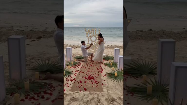 Read more about the article Young love doing forever things #cancunproposal #engaged #shesaidyes