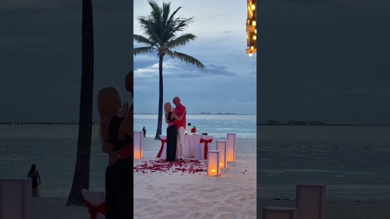 Read more about the article He flew her across the globe for the most romantic night ever #cancunproposal #marryme #engaged