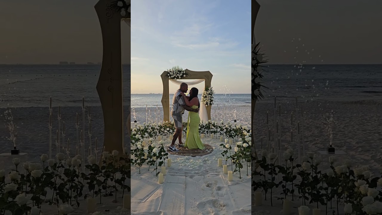Read more about the article He planned a Dream Proposal for his beautiful girlfriend #cancunproposal #engaged #love