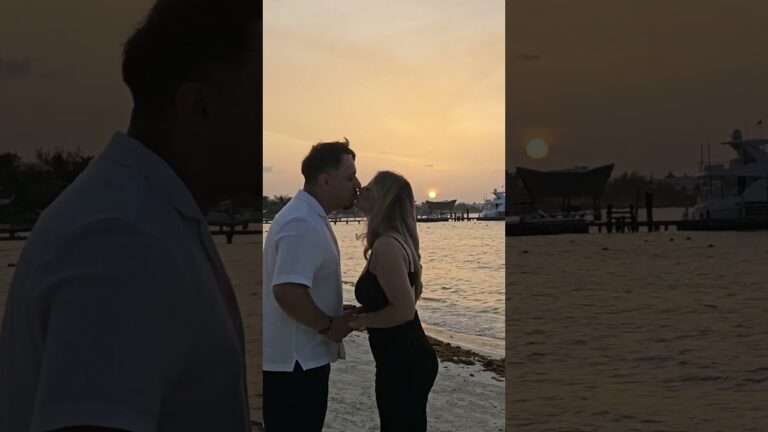 Read more about the article 18 months together and he made it official with a surprise proposal! #cancunproposal #engaged